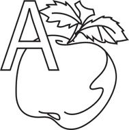 Letter A Apple N2