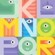 Font J K L M N O P Q R