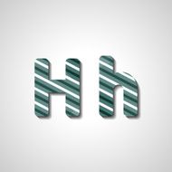 Colorful letter alphabet N585