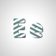 Colorful letter alphabet N588