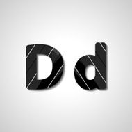 Colorful letter alphabet N589