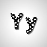 Colorful letter alphabet N592