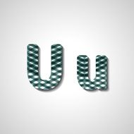 Colorful letter alphabet N596