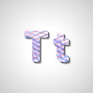 Colorful letter alphabet N597