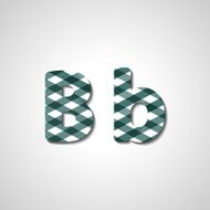 Colorful letter alphabet N598