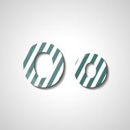 Colorful letter alphabet N603
