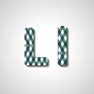 Colorful letter alphabet N606