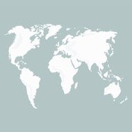 World Map - vector illustration