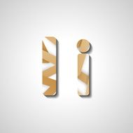 Colorful letter alphabet N610