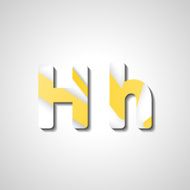 Colorful letter alphabet N611