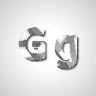 Colorful letter alphabet N612