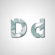 Colorful letter alphabet N615