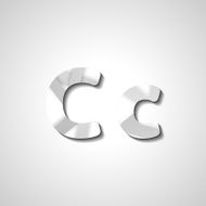 Colorful letter alphabet N616