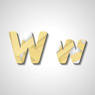 Colorful letter alphabet N620