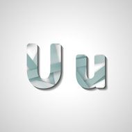 Colorful letter alphabet N622