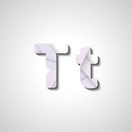 Colorful letter alphabet N623
