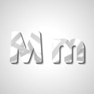 Colorful letter alphabet N631
