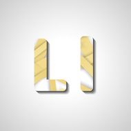 Colorful letter alphabet N632