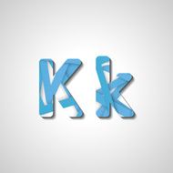 Colorful letter alphabet N633