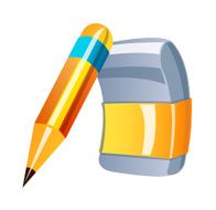 vector icon pencil and eraser