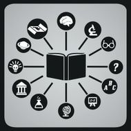 Abstract concept of book and knowledge