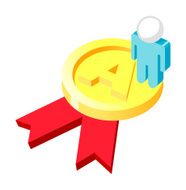 Vector icon medal and person