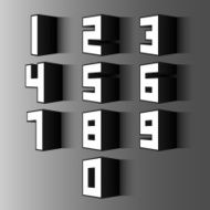 3D Number set