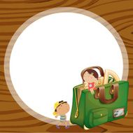 kids and school bag
