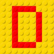 Letter D in construction kit N2