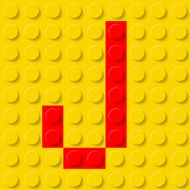 Letter J in construction kit N2