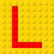 Letter L in construction kit N2