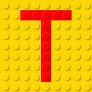 Letter T in construction kit N2