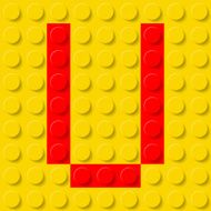 Letter U in construction kit N2