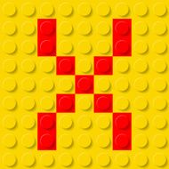 Letter X in construction kit N2