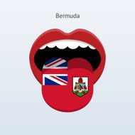 Bermuda language Abstract human tongue