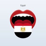Egypt language Abstract human tongue