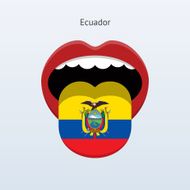 Ecuador language Abstract human tongue