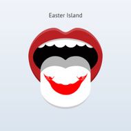 Easter Island language Abstract human tongue
