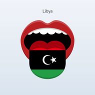 Libya language Abstract human tongue
