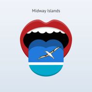 Midway Islands language Abstract human tongue