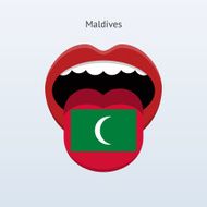 Maldives language Abstract human tongue