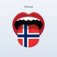 Norway language Abstract human tongue