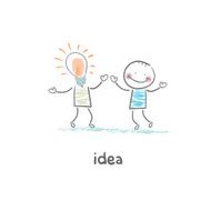 Friendly idea illustration