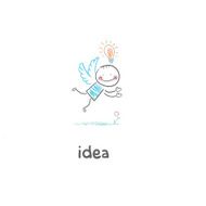 Flight of ideas illustration