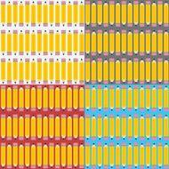 Seamless background set with pencil symbol