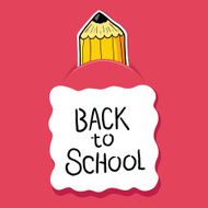 Back to school card Vector illustration N2