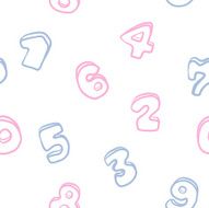 number seamless background