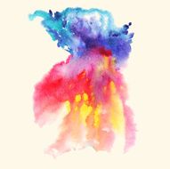 Abstract hand drawn watercolor background N9
