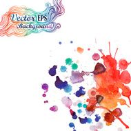 Spray paint vector watercolor splash background N2