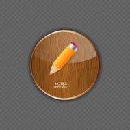 Notes application icons vector illustration